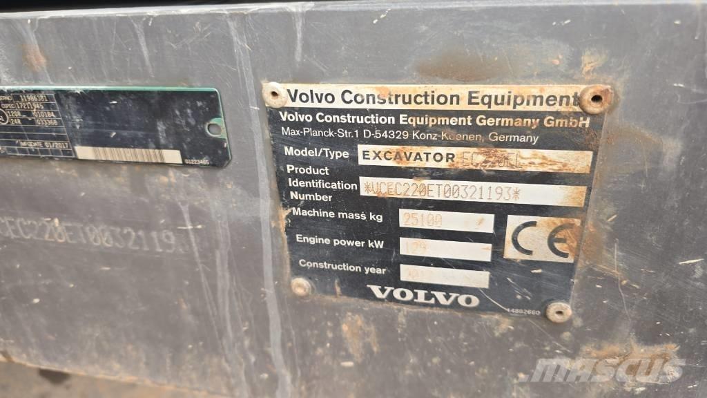 Volvo EC220EL حفارات زحافة