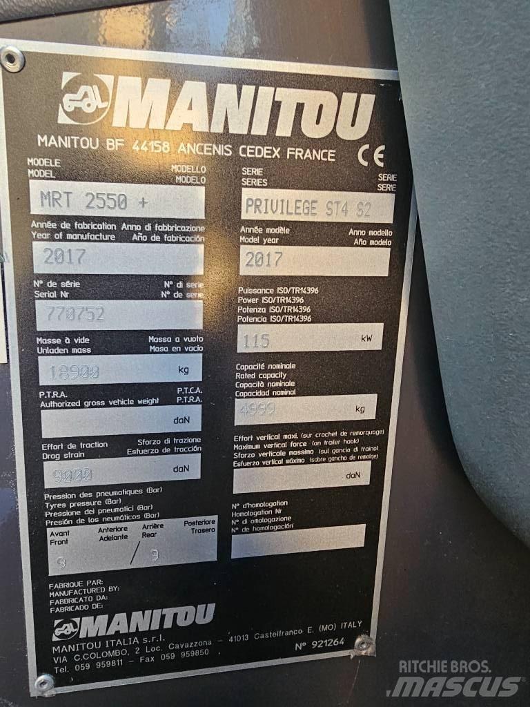 Manitou MRT 2550 مناولات متداخلة