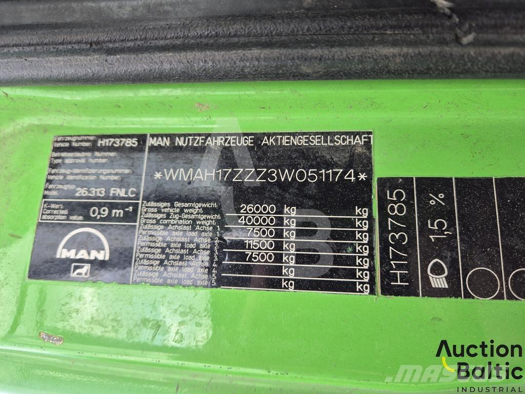 MAN TGA26.310 شاحنات المخلفات