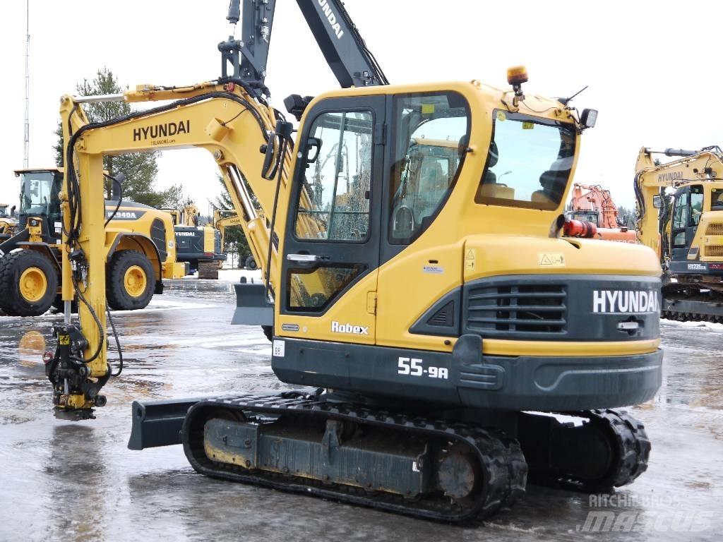 Hyundai R 55-9A حفارات صغيرة أقل من 7 طن (حفارات صغيرة)