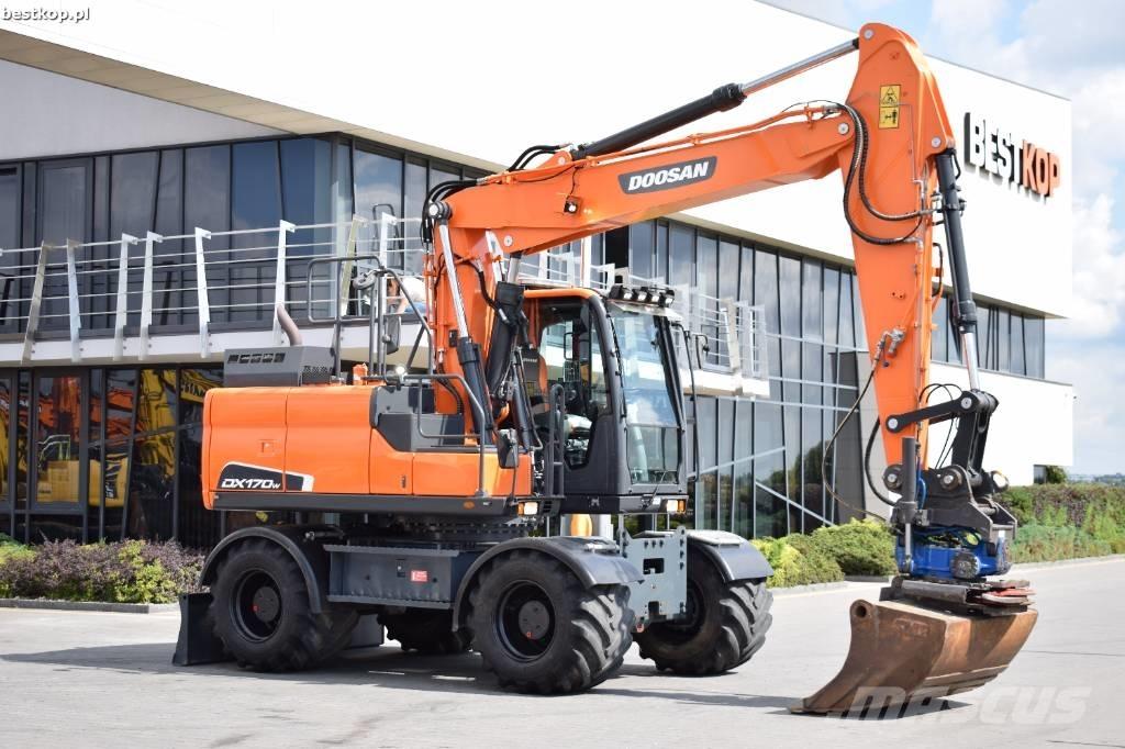 Doosan DX 170 W-5 حفارات بعجل