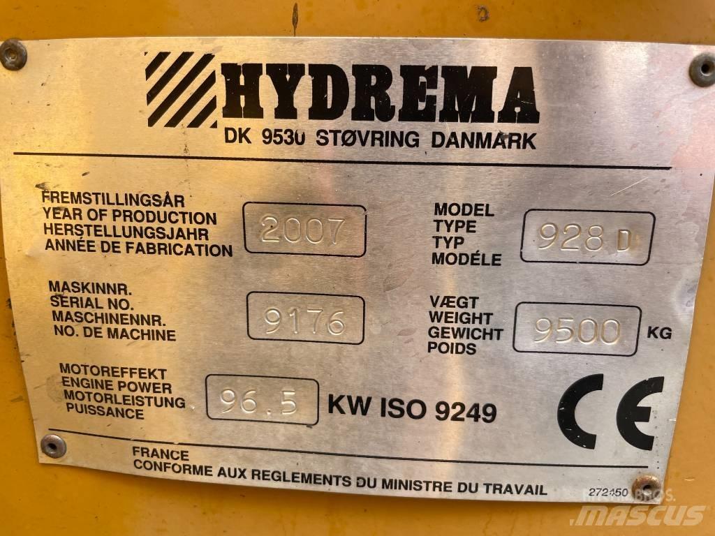 Hydrema 928 D لوادر ذات جرافات عكسية