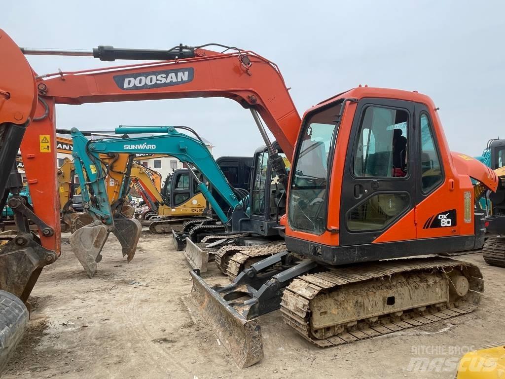 Doosan DX80 حفارات صغيرة أقل من 7 طن (حفارات صغيرة)