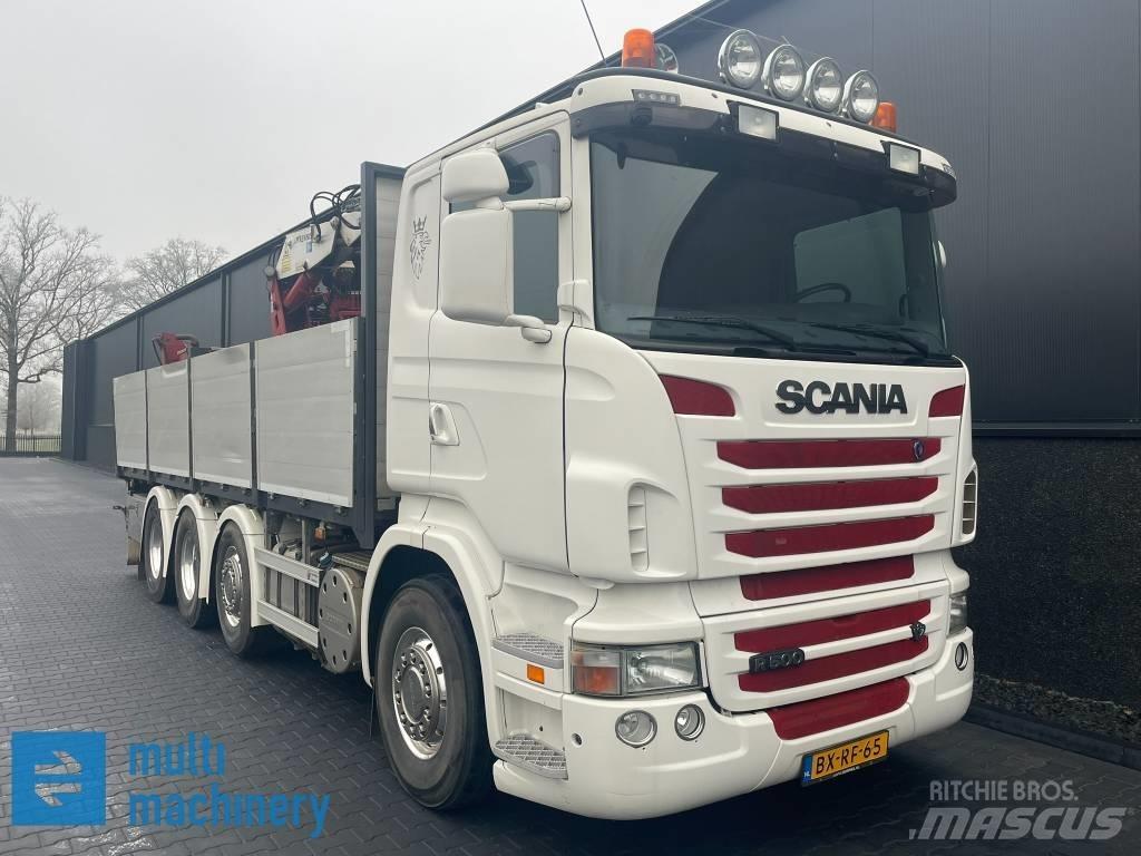 Scania R500 V8 شاحنات مسطحة/مفصلية الجوانب