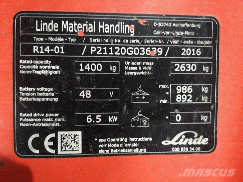 Linde R14-01 شاحنة مناولة