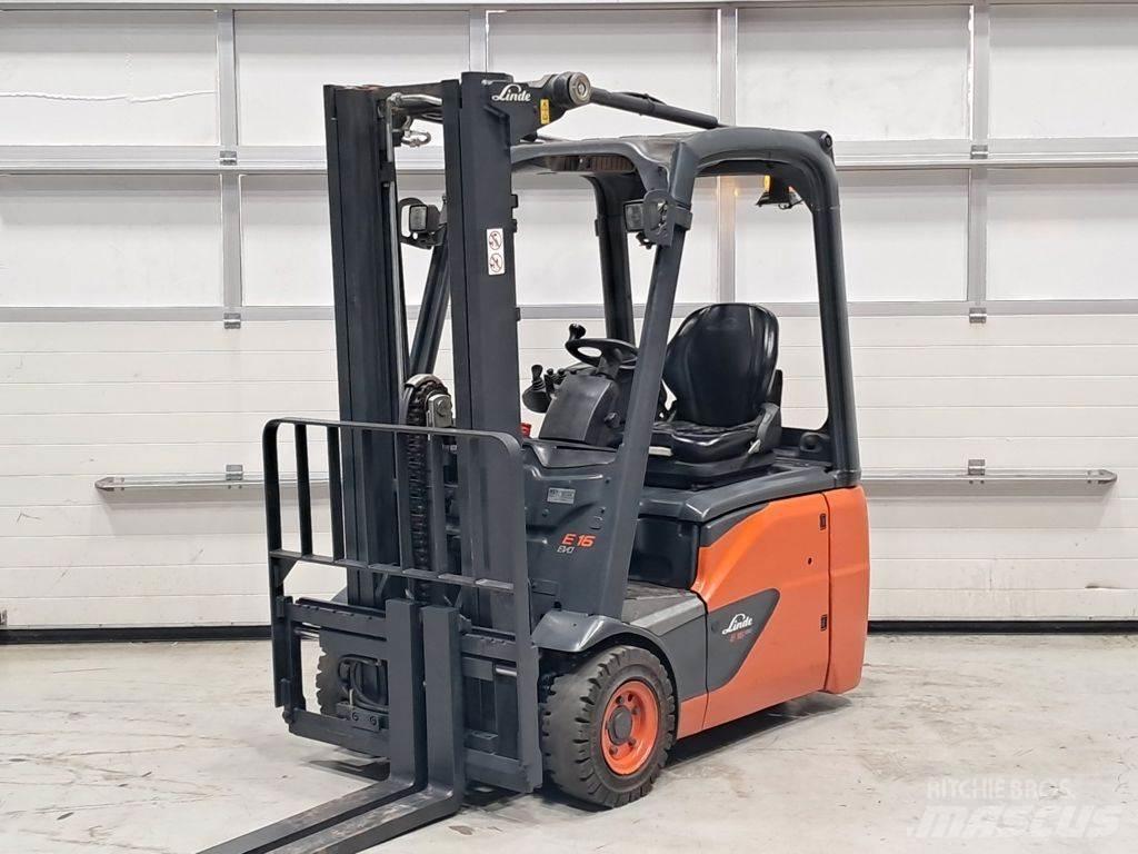 Linde E16C-02 شاحنات ذات رافعات شوكية تعمل بالكهرباء