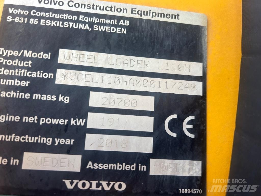 Volvo L110H L/Boom لوادر بعجل