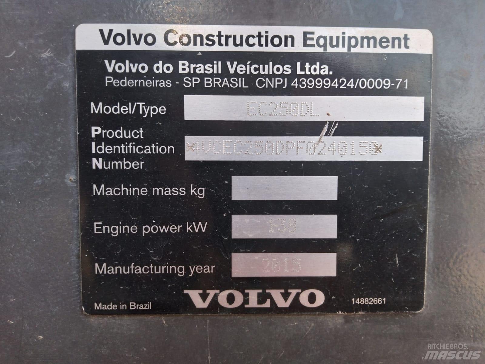 Volvo EC 250 D L حفارات زحافة