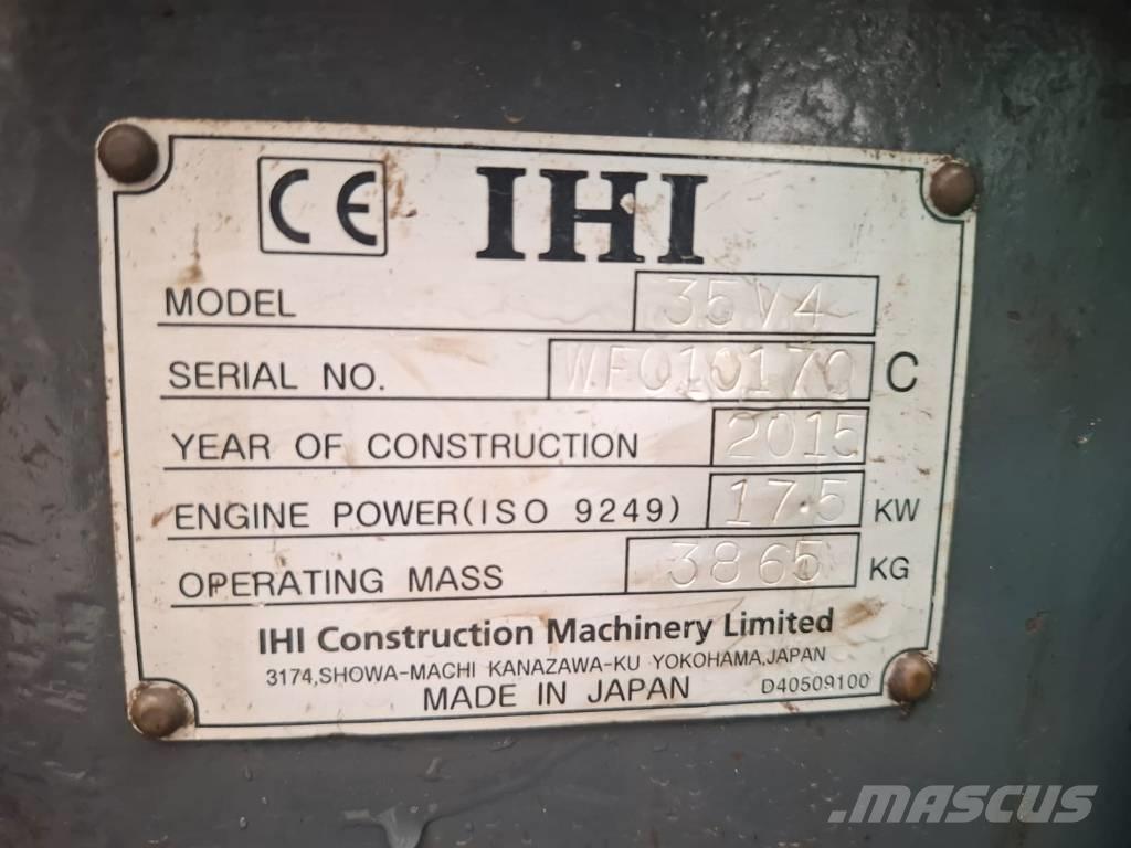 IHI 35 V4 حفارات صغيرة أقل من 7 طن (حفارات صغيرة)