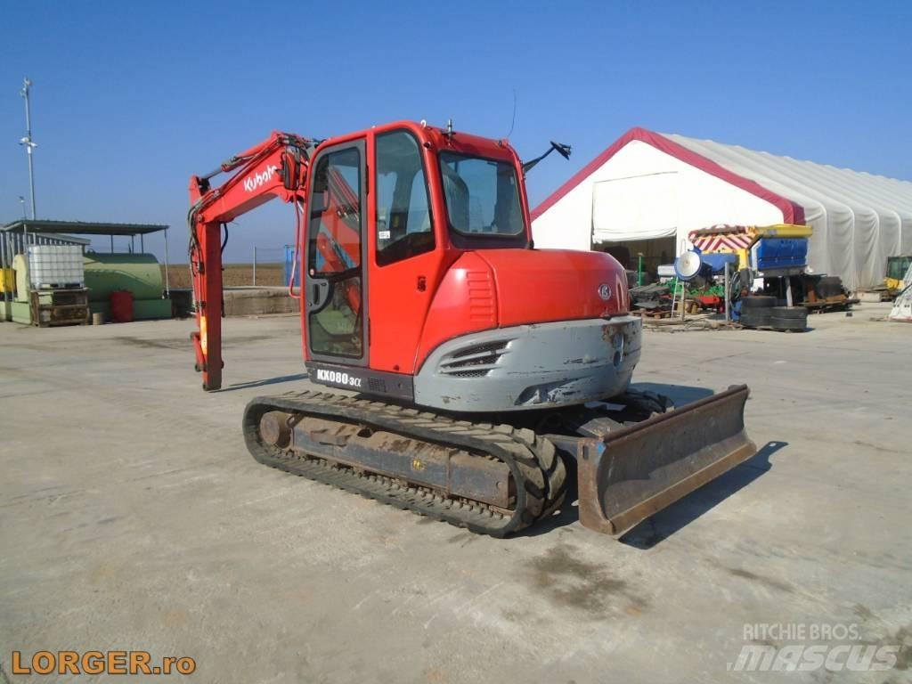 Kubota KX 080-3 حفارات زحافة