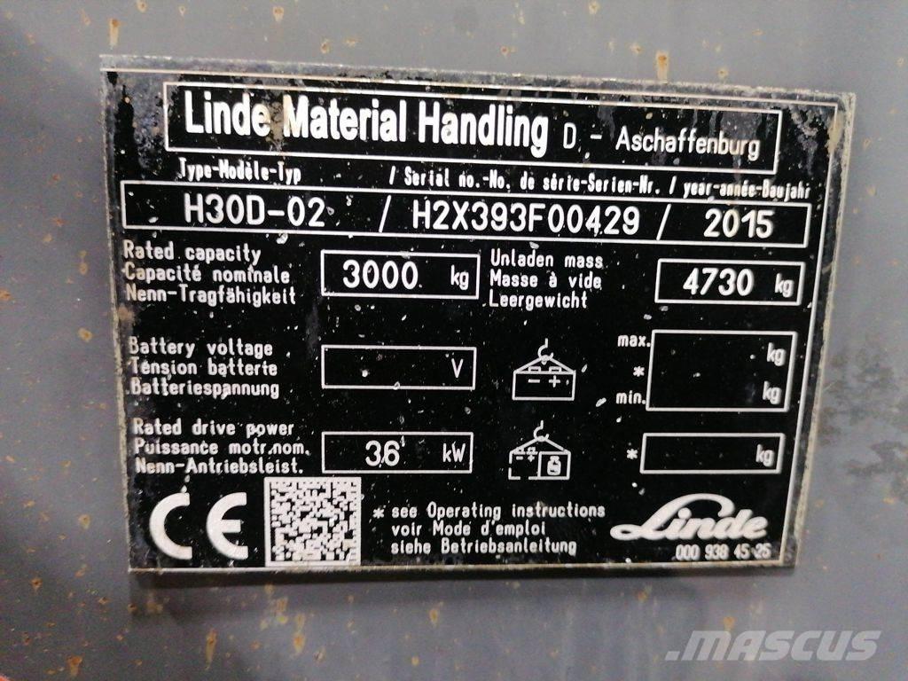 Linde H30D-02 شاحنات الديزل