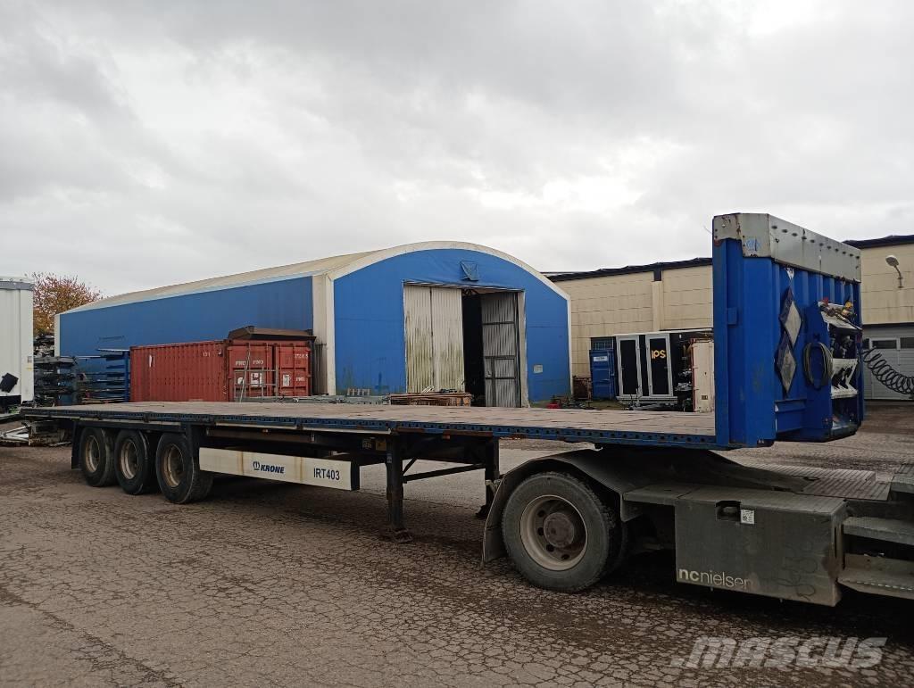 Krone FLAKTRAILER نصف مقطورات مسطحة / مفصلية الجوانب
