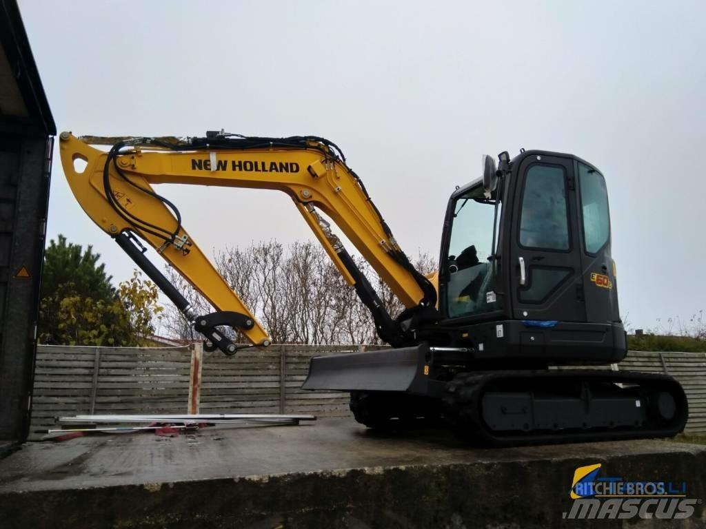 New Holland E60C حفارات صغيرة أقل من 7 طن (حفارات صغيرة)