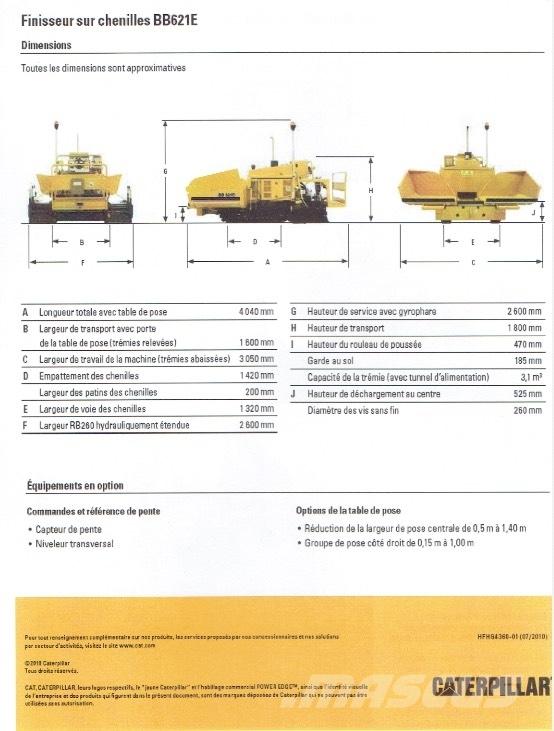 CAT BB 621 E معدات السفلتة