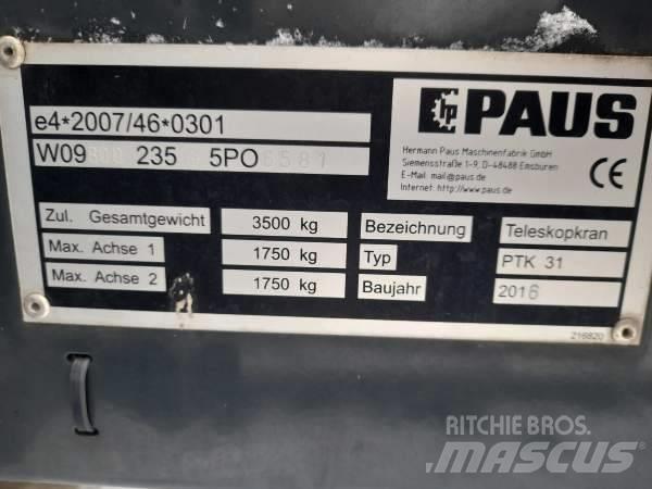Paus PTK 31 رافعات أخرى
