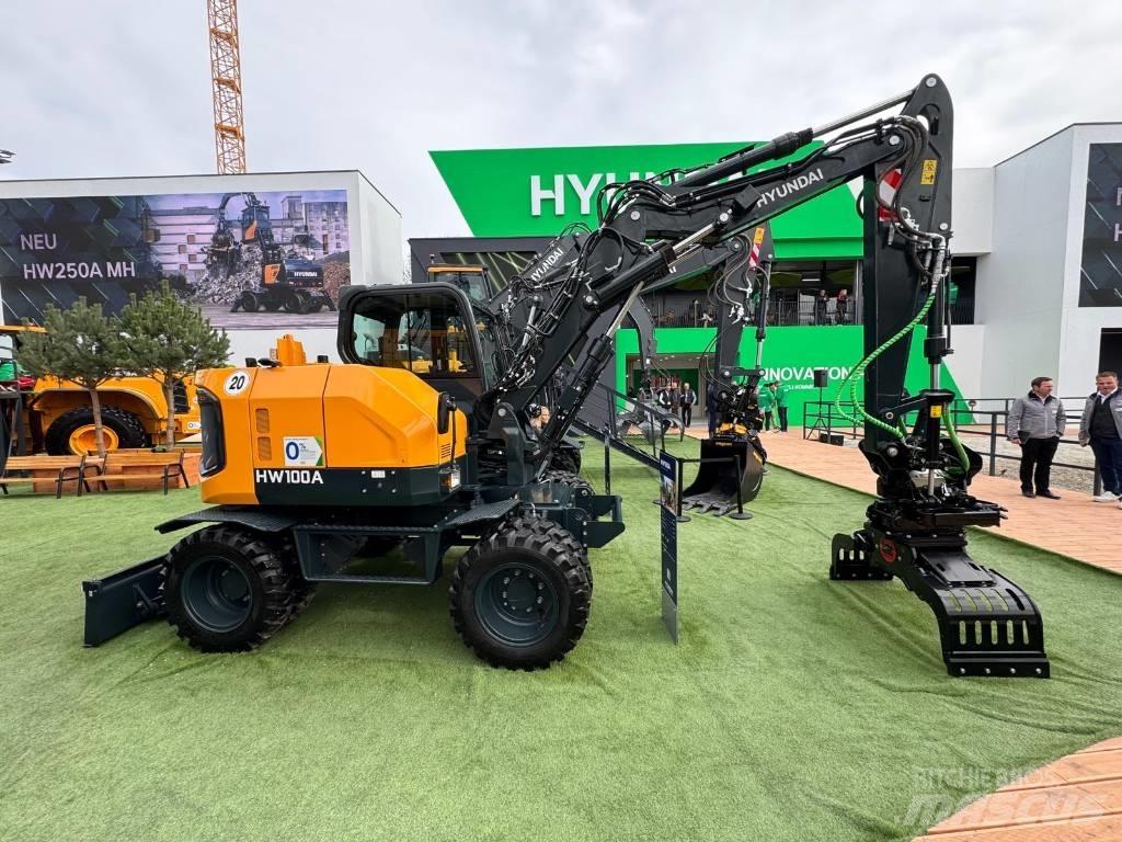 Hyundai HW 100 A حفارات بعجل