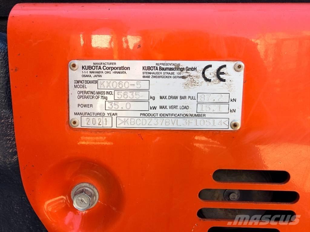 Kubota KX060-5 GLS2 حفارات صغيرة أقل من 7 طن (حفارات صغيرة)