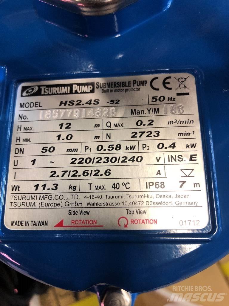 Tsurumi HS2.4S-52 مكونات أخرى