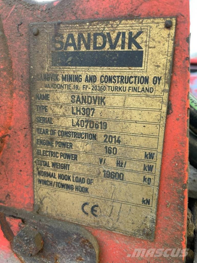 Sandvik LH 307 لوادر للعمل تحت سطح الأرض