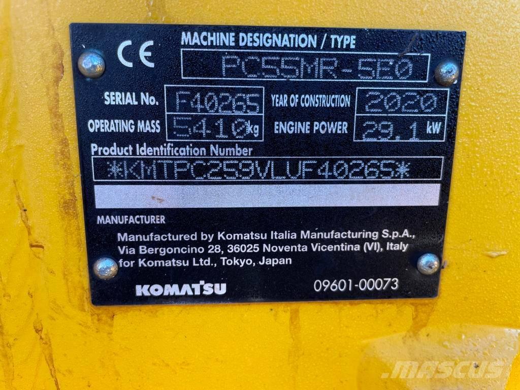 Komatsu PC55MR-5E0 حفارات صغيرة أقل من 7 طن (حفارات صغيرة)