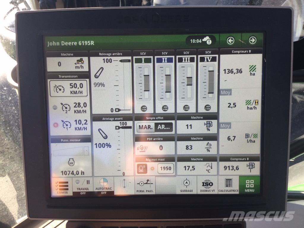 John Deere 6195R الجرارات