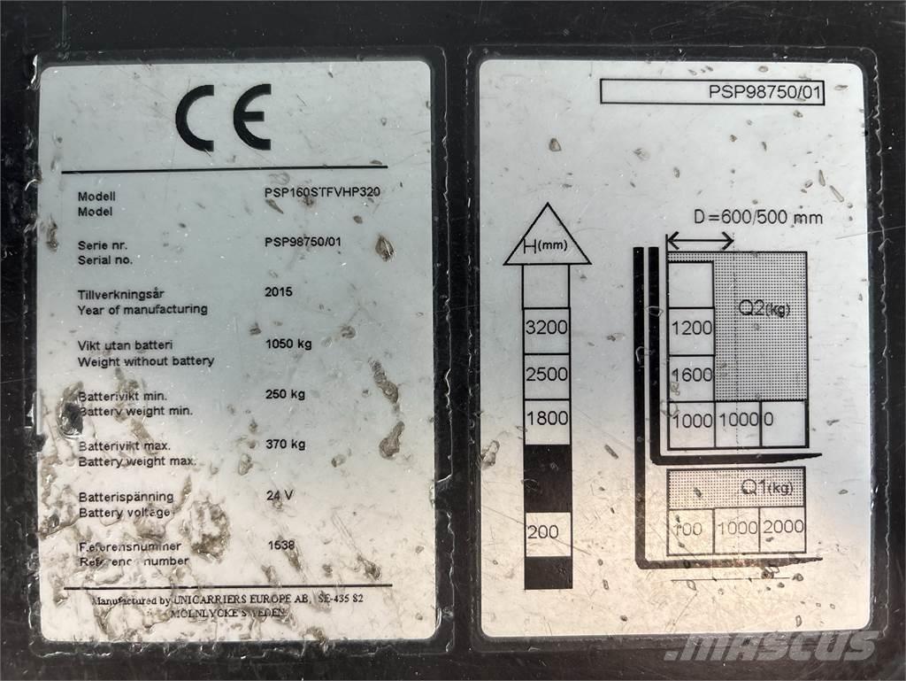 Atlet PSP160 شاحنات مناولة ذاتية الدفع