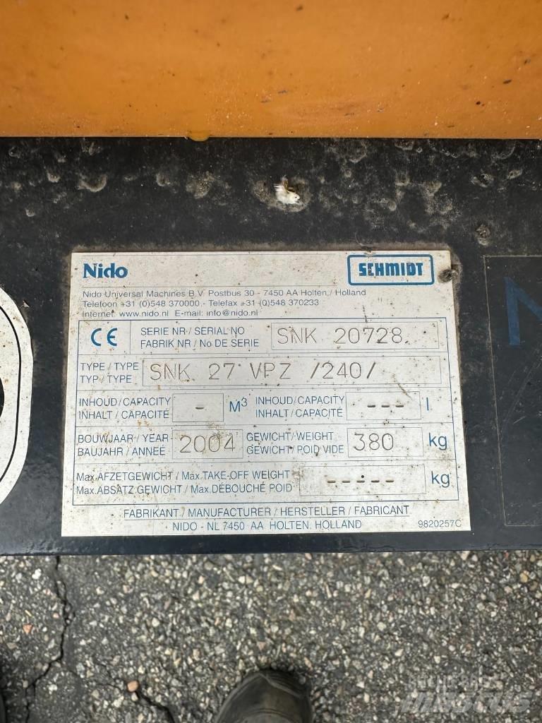 Nido SNK 27 VPZ حراثات ونصول الجليد