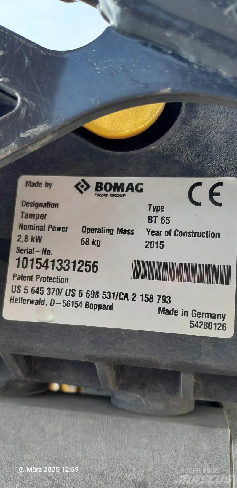 Bomag BT65 دكاكات أفقية