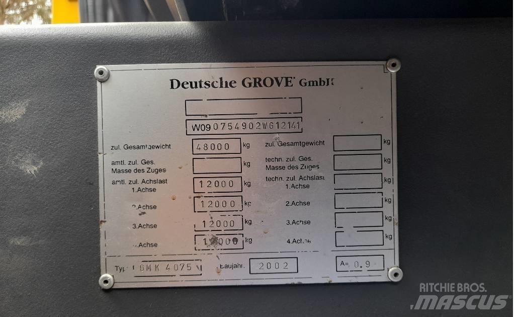 Grove GMK 4075 رافعات صالحة لكل أنواع الطرق