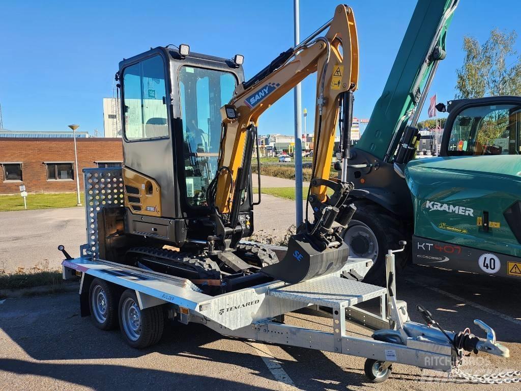 Sany 1.8 T Med Släp حفارات صغيرة أقل من 7 طن (حفارات صغيرة)
