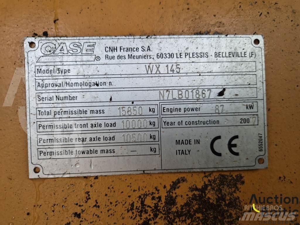 CASE WX 145 حفارات بعجل