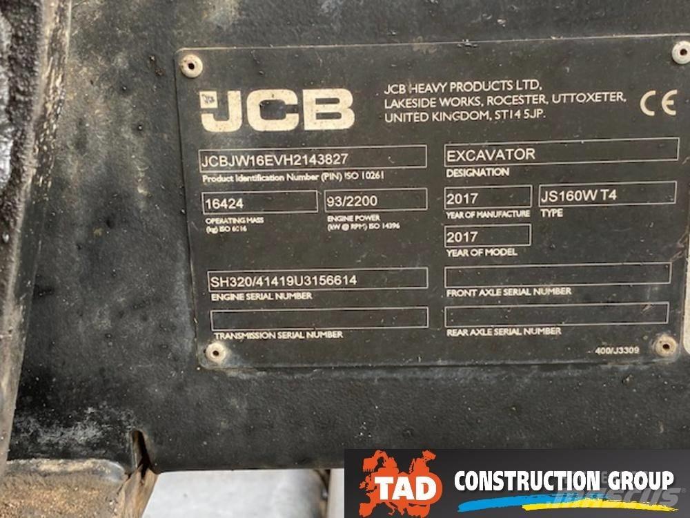JCB JS 160 W حفارات بعجل