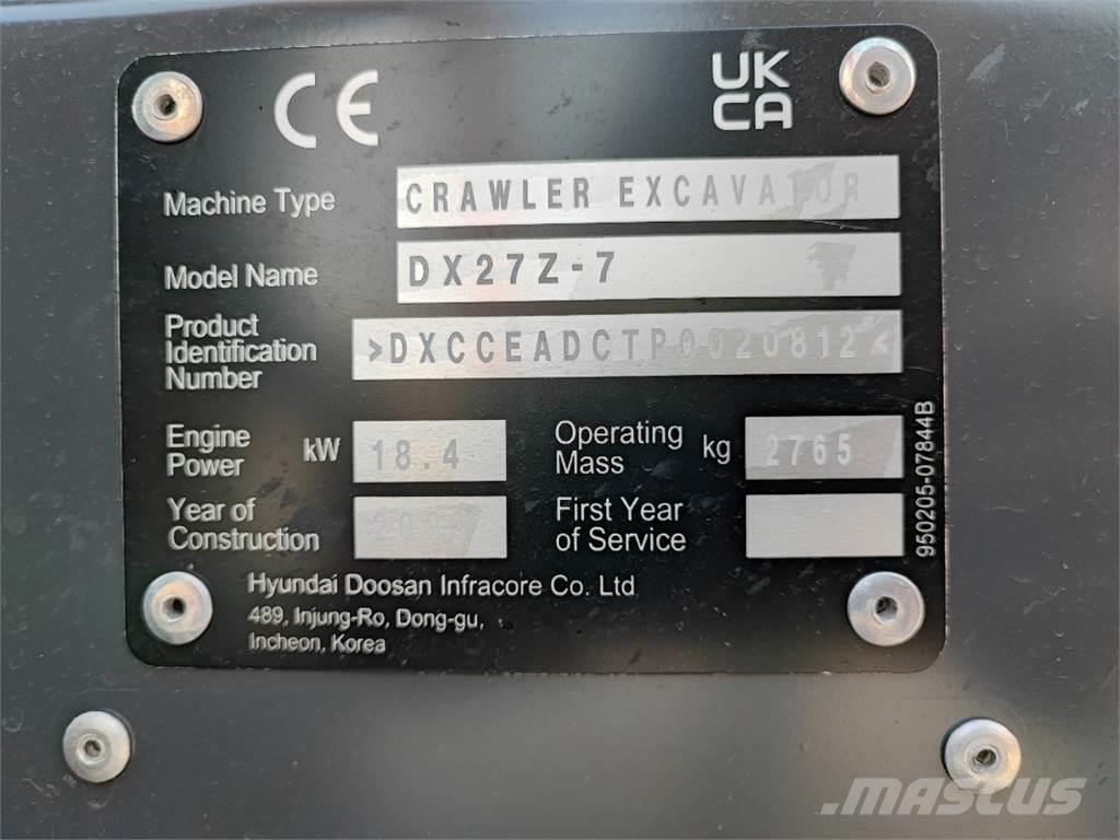 Develon DX27Z-7 ماكينات زراعية أخرى
