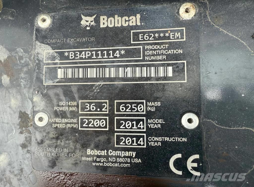 Bobcat E 62 حفارات صغيرة أقل من 7 طن (حفارات صغيرة)