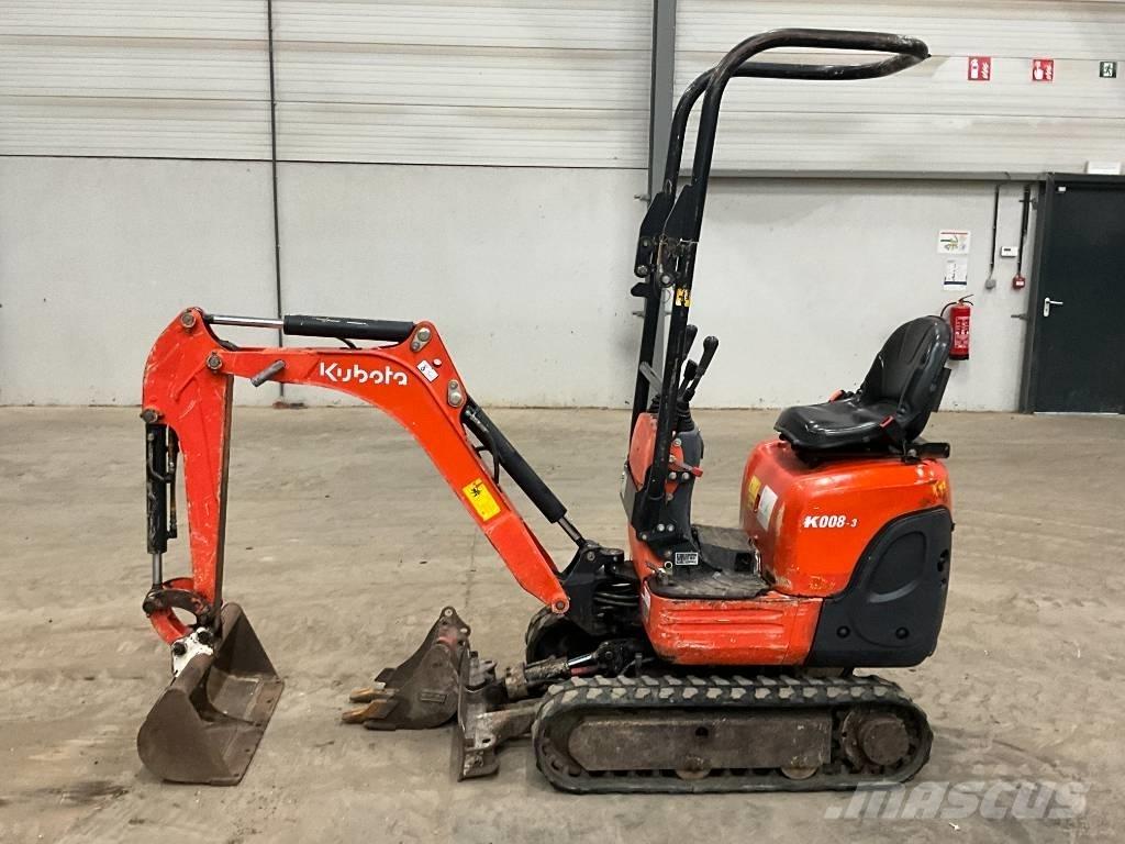 Kubota K 008-3 حفارات صغيرة أقل من 7 طن (حفارات صغيرة)