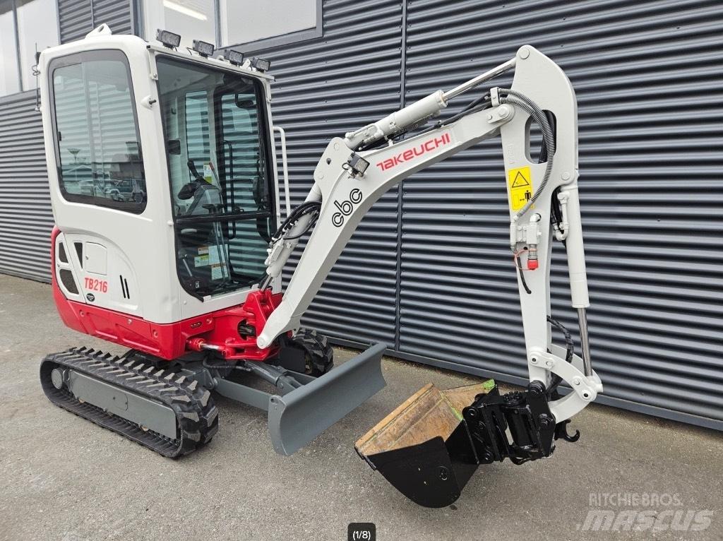 Takeuchi TB 216 حفارات صغيرة أقل من 7 طن (حفارات صغيرة)