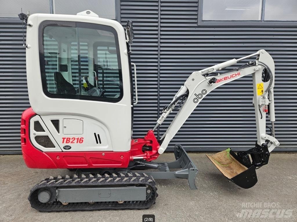 Takeuchi TB 216 حفارات صغيرة أقل من 7 طن (حفارات صغيرة)