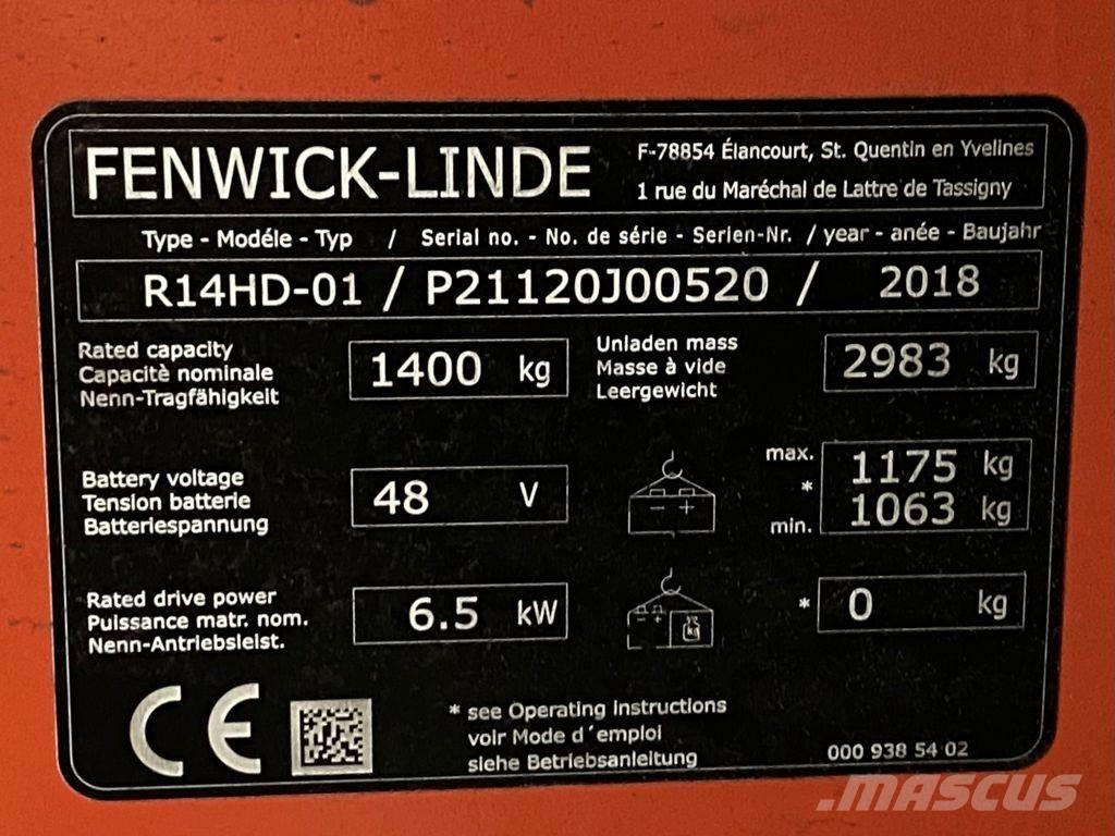 Linde R14HD شاحنة مناولة