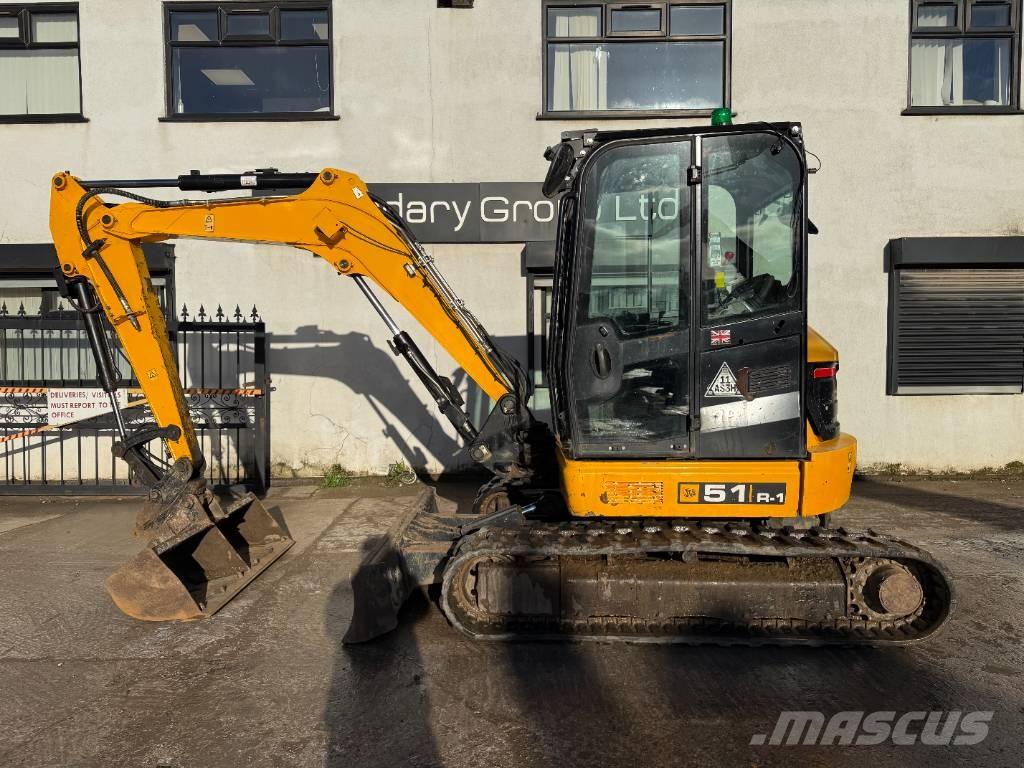 JCB 51 R-1 حفارات صغيرة أقل من 7 طن (حفارات صغيرة)