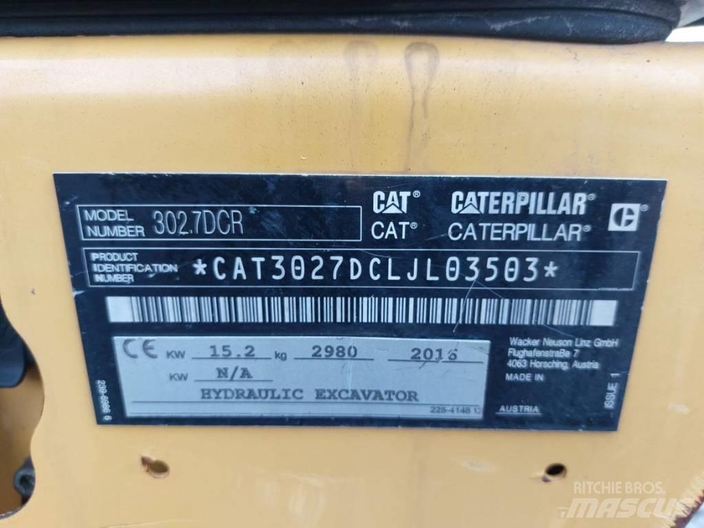 CAT 302.7 D CR حفارات صغيرة أقل من 7 طن (حفارات صغيرة)