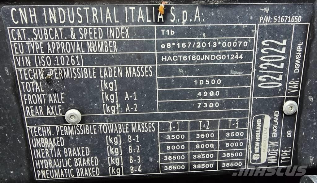New Holland T 6.180 الجرارات