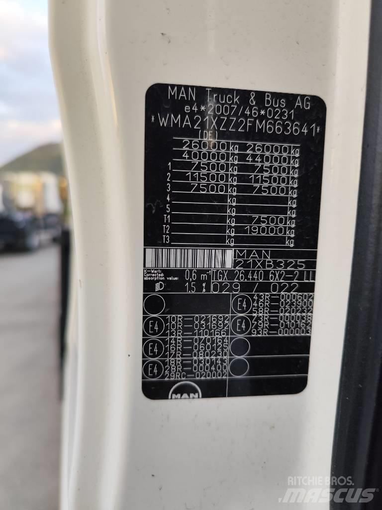 MAN TGX 26.440 شاحنات مسطحة / أوناش