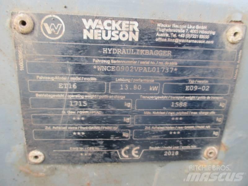 Wacker Neuson ET16 حفارات صغيرة أقل من 7 طن (حفارات صغيرة)