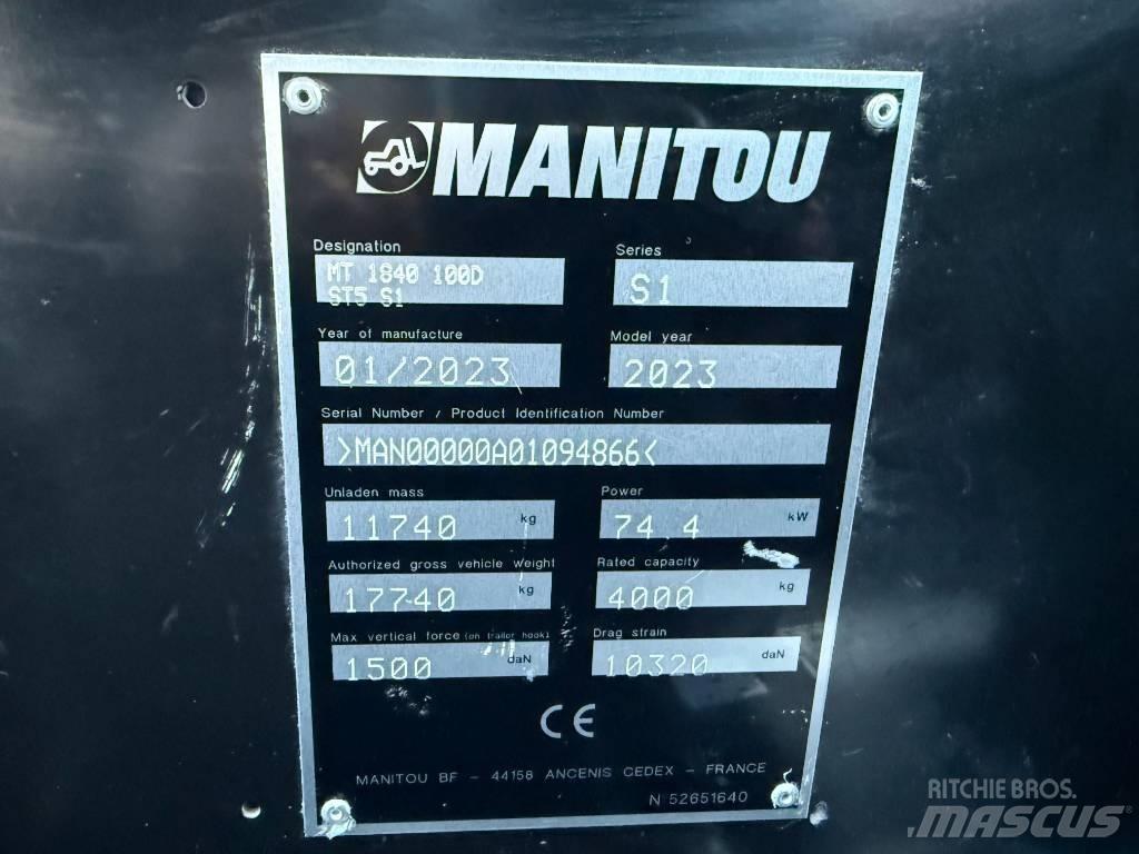 Manitou MT 1840 مناولات متداخلة