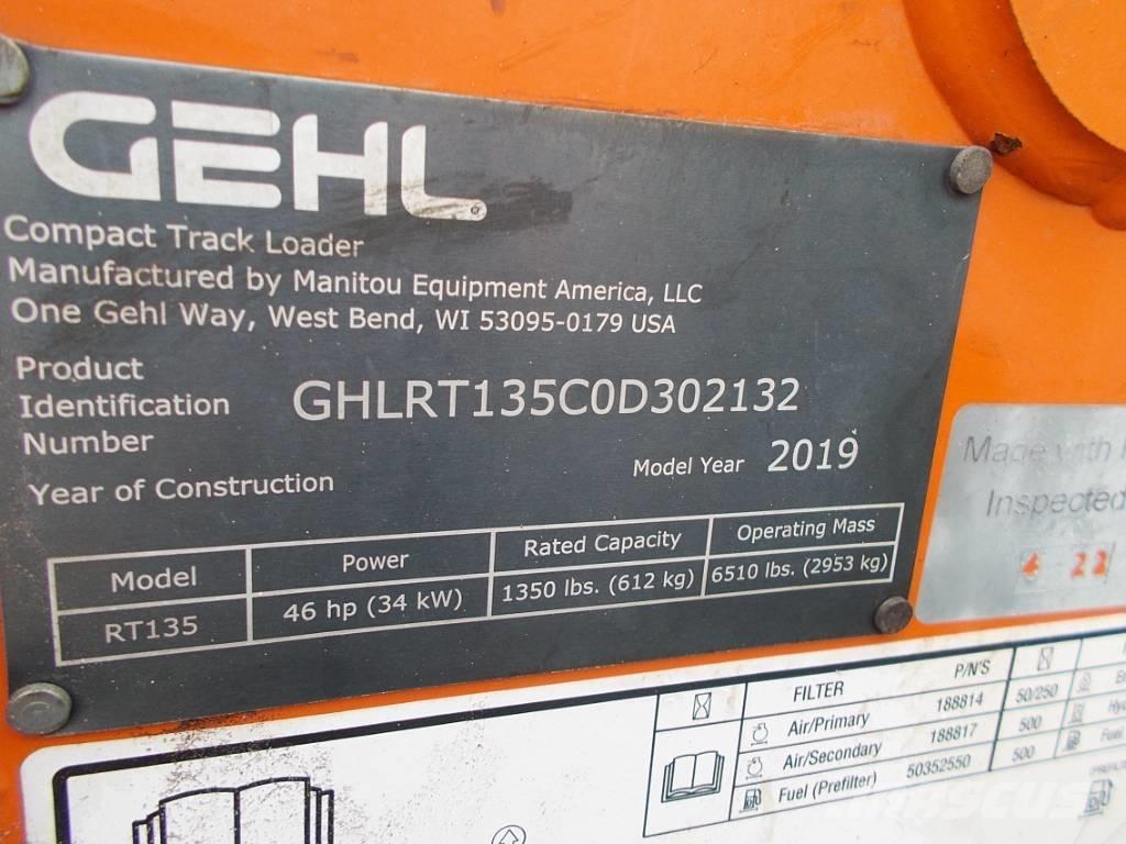 Gehl RT135 لوادر انزلاقية التوجيه
