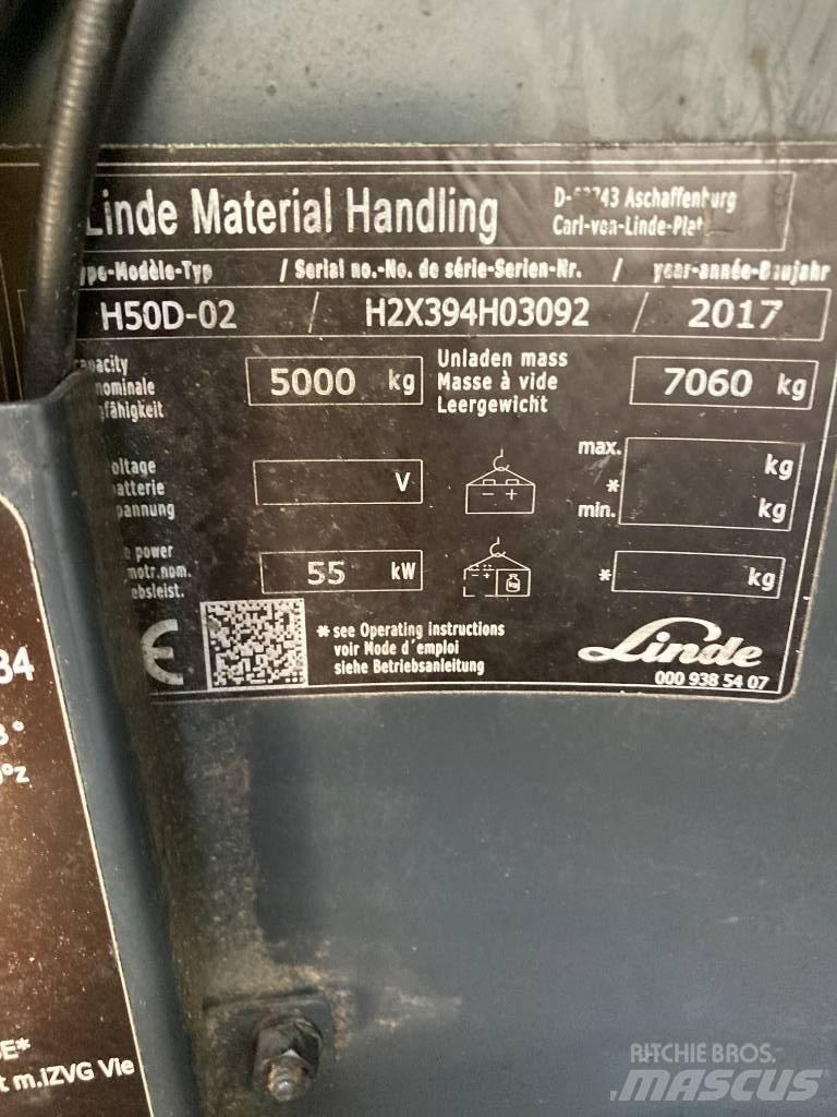 Linde H50D/394 شاحنات الديزل