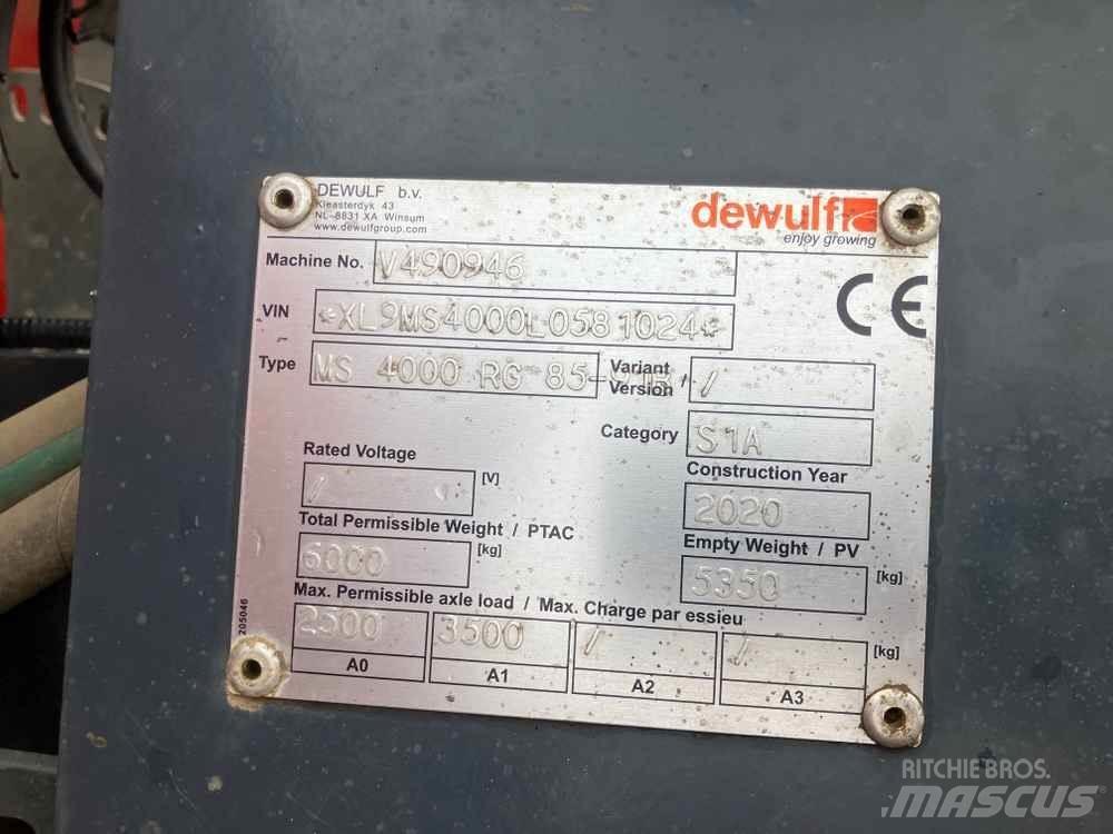 Dewulf MS4000 معدات زراعة البطاطس