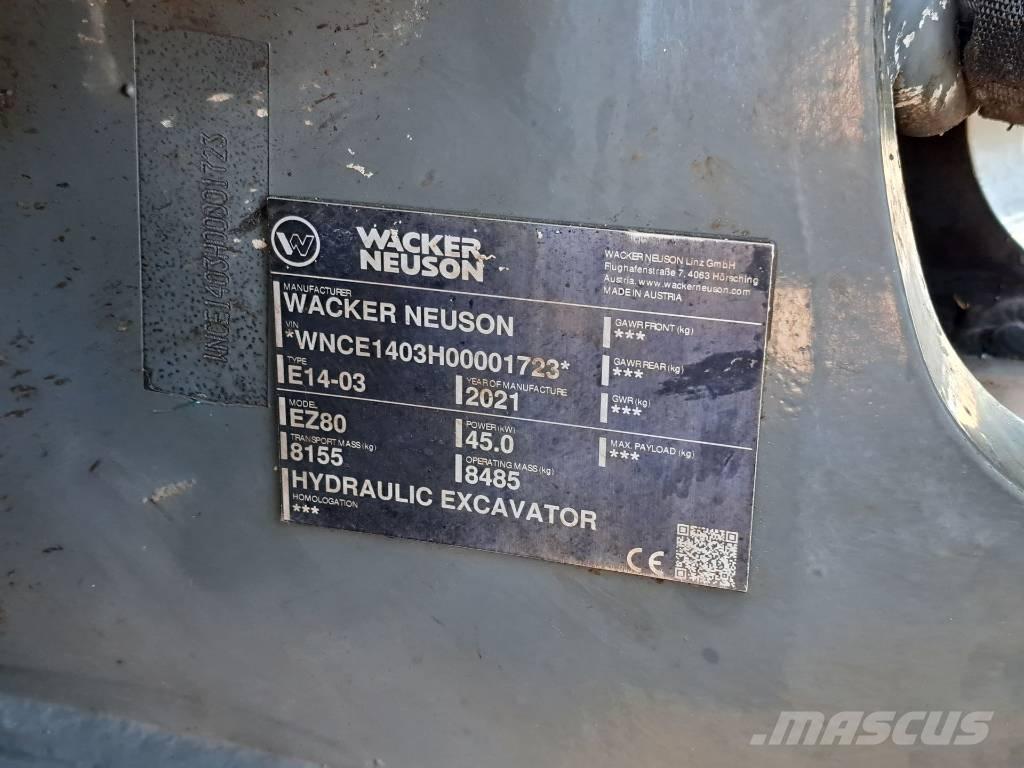 Wacker Neuson EZ 80 حفارات زحافة