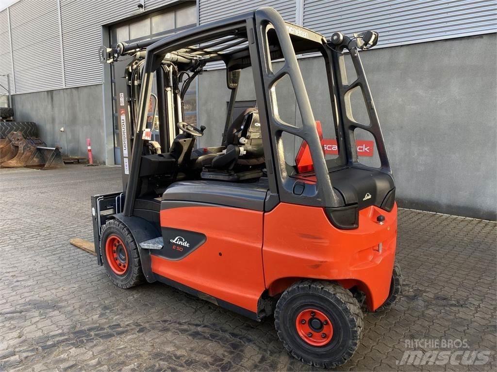 Linde E50 شاحنات ذات رافعات شوكية تعمل بالكهرباء