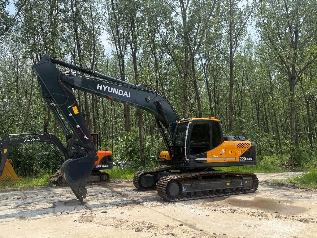 Hyundai R220lc-9s حفارات زحافة